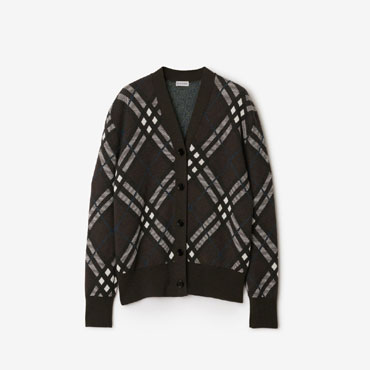 Burberry Check Wool Blend Cardigan in Snug 80934931