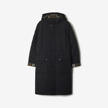 Burberry Quilted Nylon Parka in Black snug 80969191