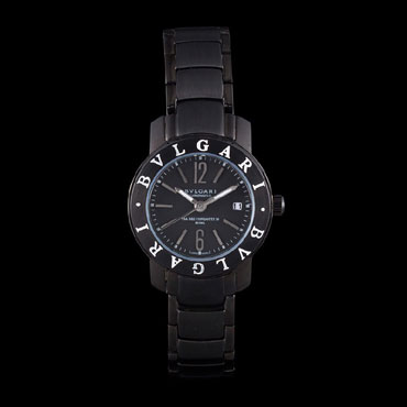 Bvlgari Bvlgari 27mm Black Dial Black Steel Case Black Steel Bracelet BV5839