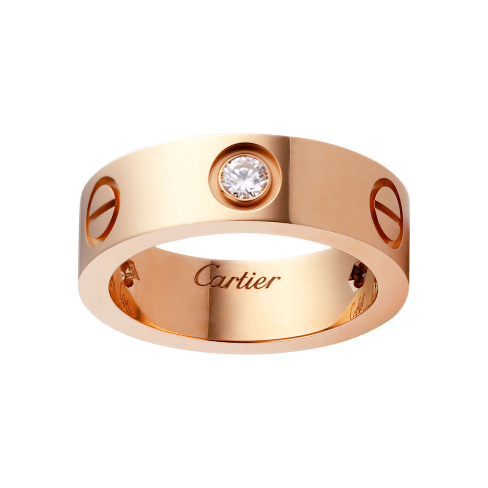 Cartier Love ring 3 diamonds B4087500: Image 1