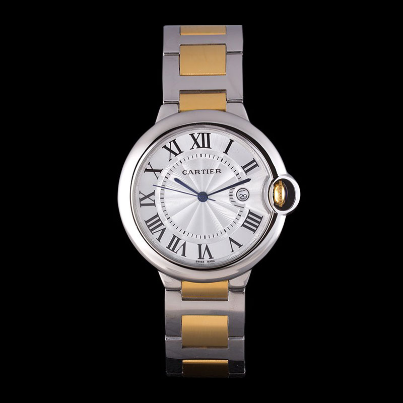 Cartier Ballon Bleu 42mm White Dial Stainless Steel Case Two Tone Bracelet CTR5858: Image 1