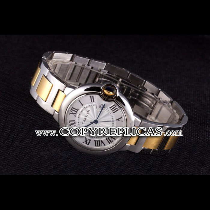 Cartier Ballon Bleu 42mm White Dial Stainless Steel Case Two Tone Bracelet CTR5858: Image 2