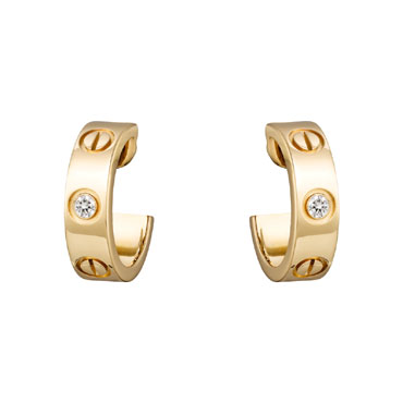 Cartier Love earrings 2 diamonds B8022900