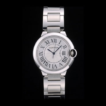 Cartier Ballon Bleu 38mm White Dial Stainless Steel Case Two Tone Silver Bracelet CTR5868