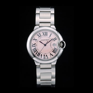 Cartier Ballon Bleu 38mm Pink Dial Stainless Steel Case And Bracelet CTR5908