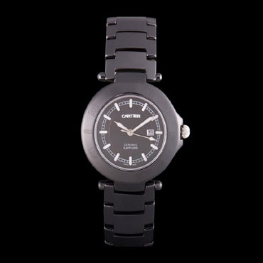 Cartier Pasha 34mm Black Dial Black Ceramic Case CTR5948