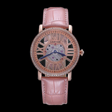 Cartier Rotonde Skeleton Flying Tourbillon Light Pink CTR6024