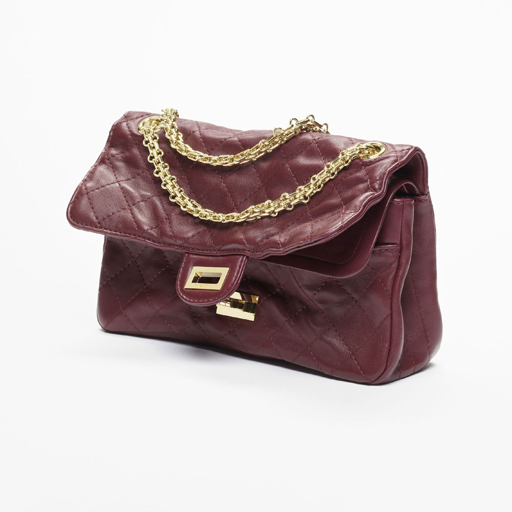 Chanel 2.55 Handbag Lambskin gold-tone metal A37586 B23746 U8393: Image 2