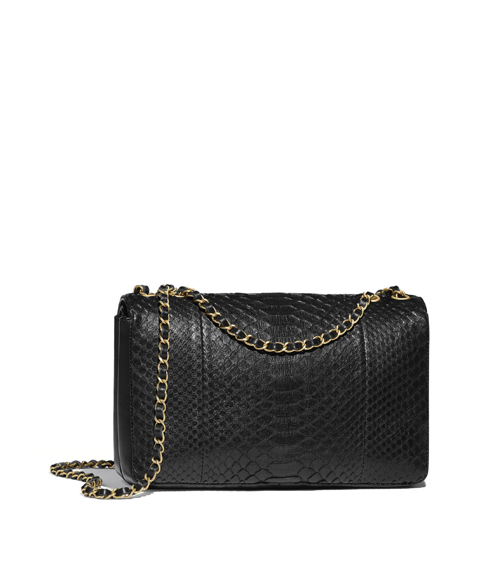 Chanel Python Lambskin Gold-Tone Metal A57276 Y83656 94305: Image 2