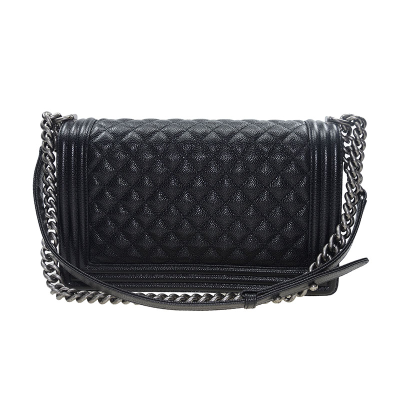 Boy Chanel Quilted flap Caviar bag A92193 Y61169 94305: Image 2