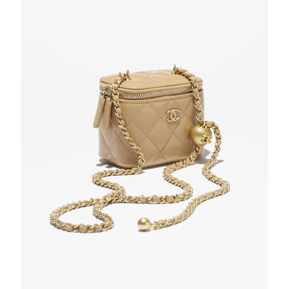 Chanel Small vanity with chain in beige AP1447 B18602 N4710: Image 2