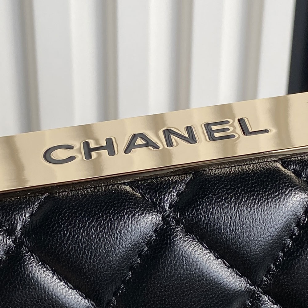 Chanel Clutch with chain in black AP4184 Y60767 94305: Image 3