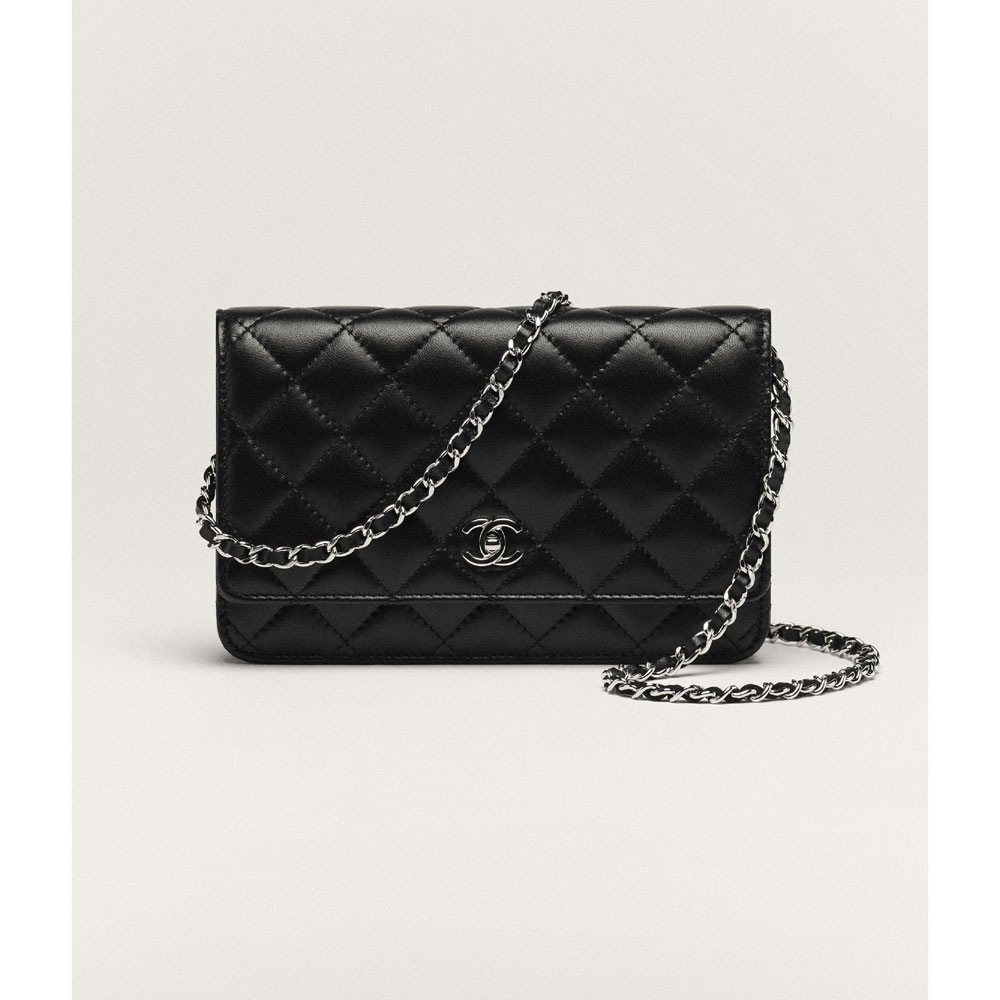 Chanel Classic wallet on chain in black AP4241 Y01480 C3906: Image 2