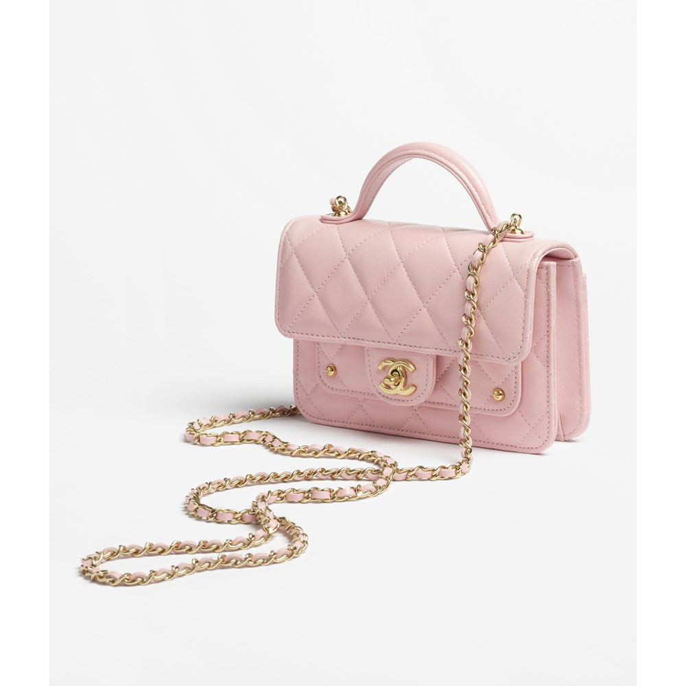 Chanel Clutch with chain in light pink AP4675 B21437 U2360: Image 2