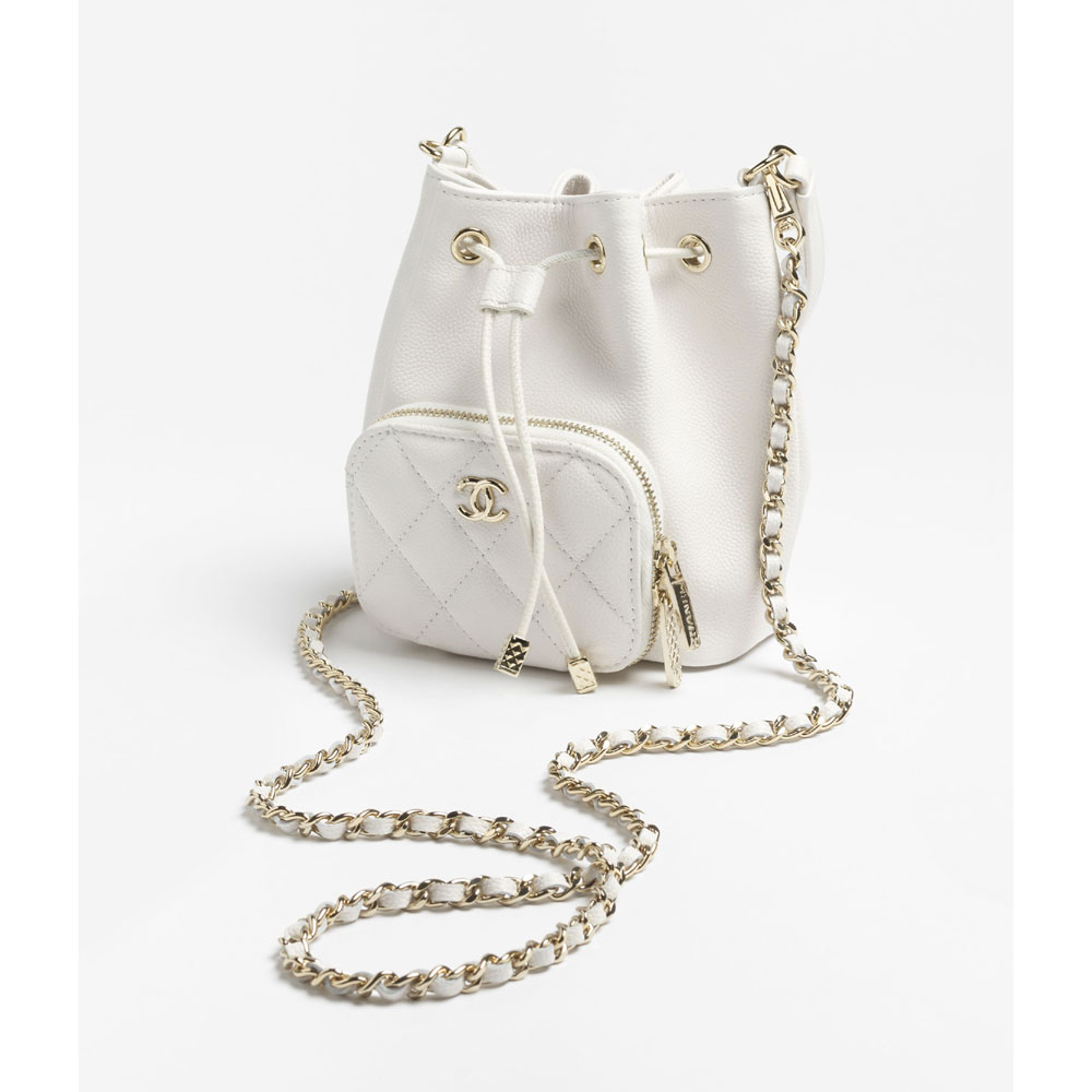 Chanel Clutch with chain in white AP4775 B05052 10601: Image 2