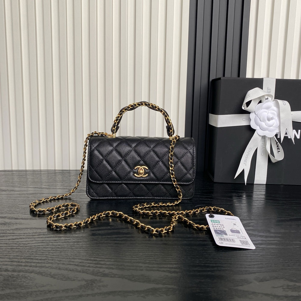 Chanel Clutch with chain in black AP4798 B21415 94305: Image 1