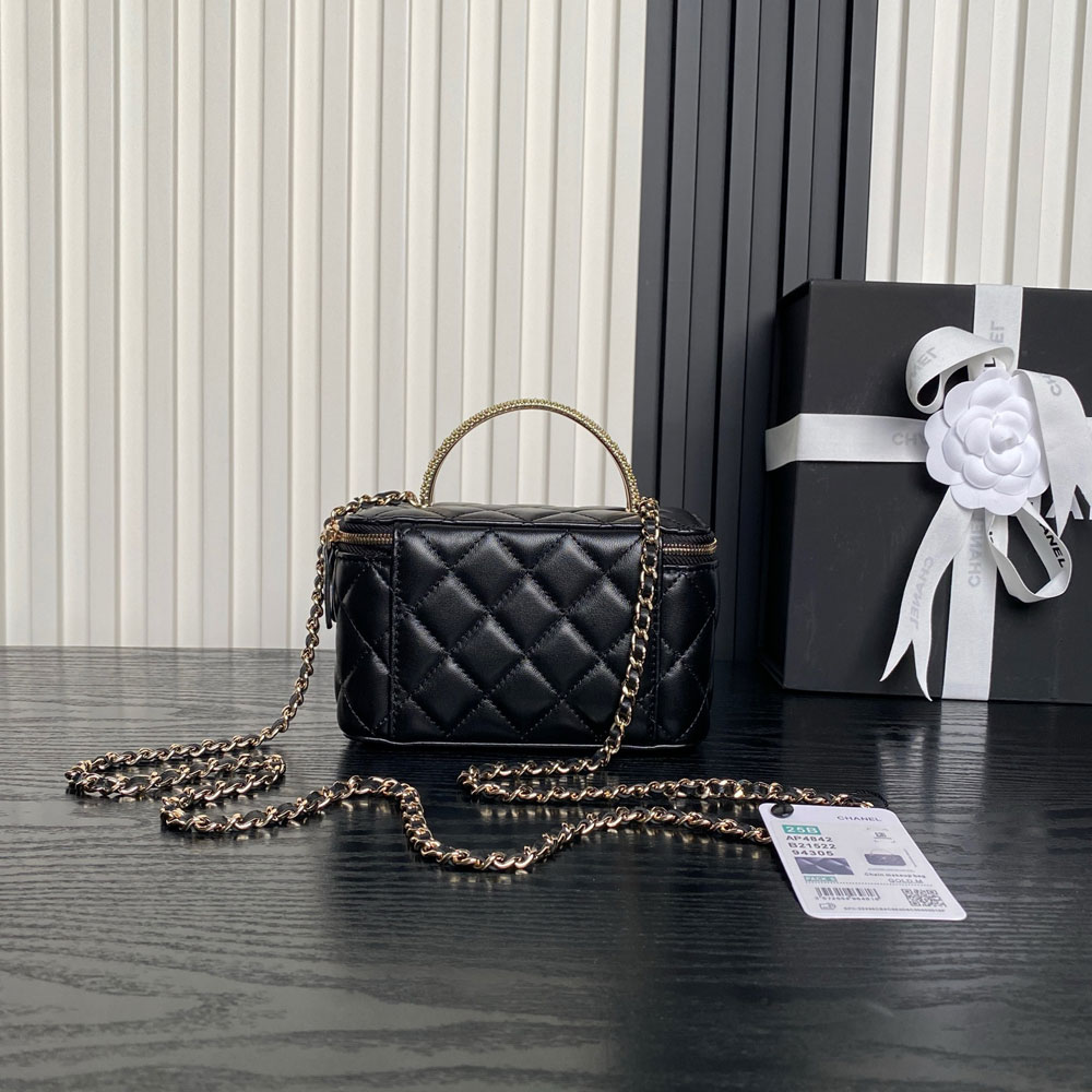 Chanel Long vanity with chain in black AP4842 B21522 94305: Image 2