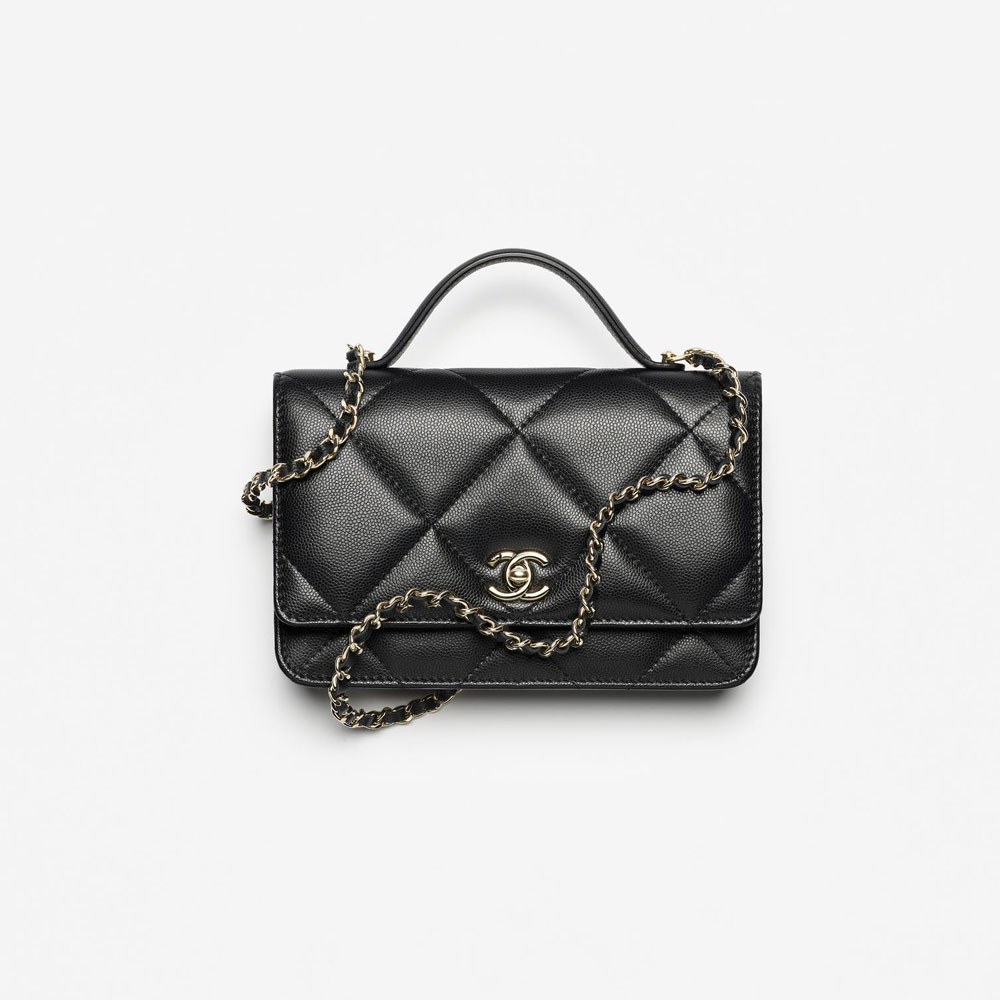 Chanel Wallet on chain in black AP4931 B22105 94305: Image 1