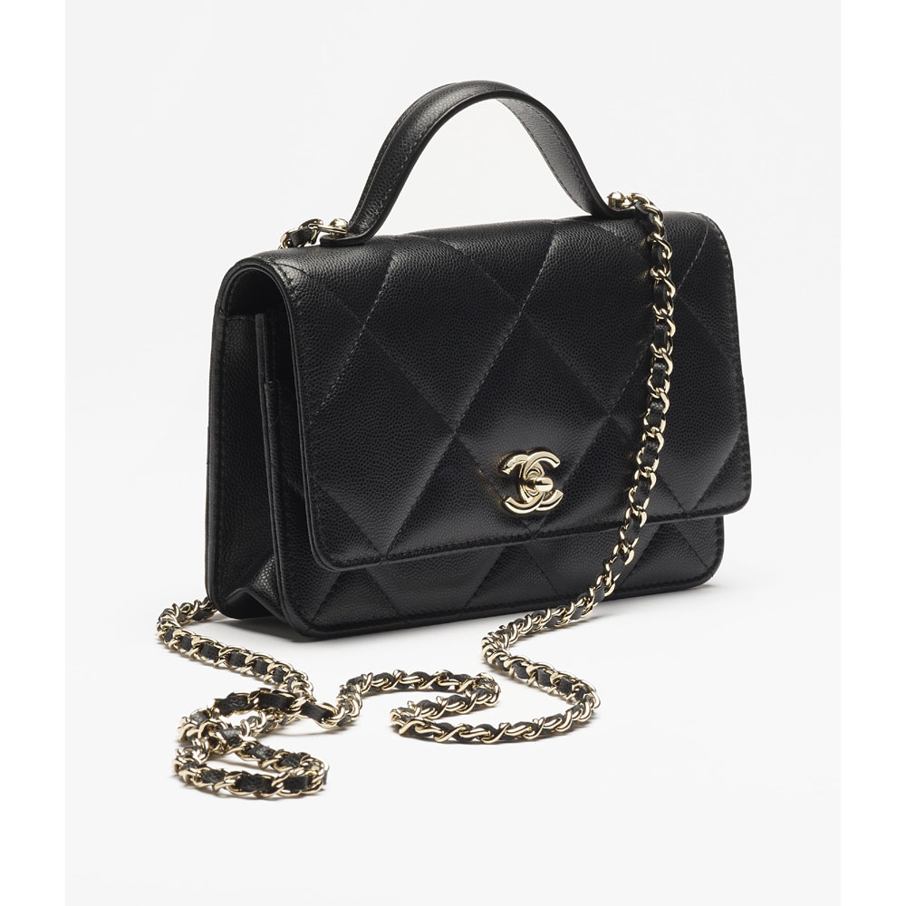 Chanel Wallet on chain in black AP4931 B22105 94305: Image 2