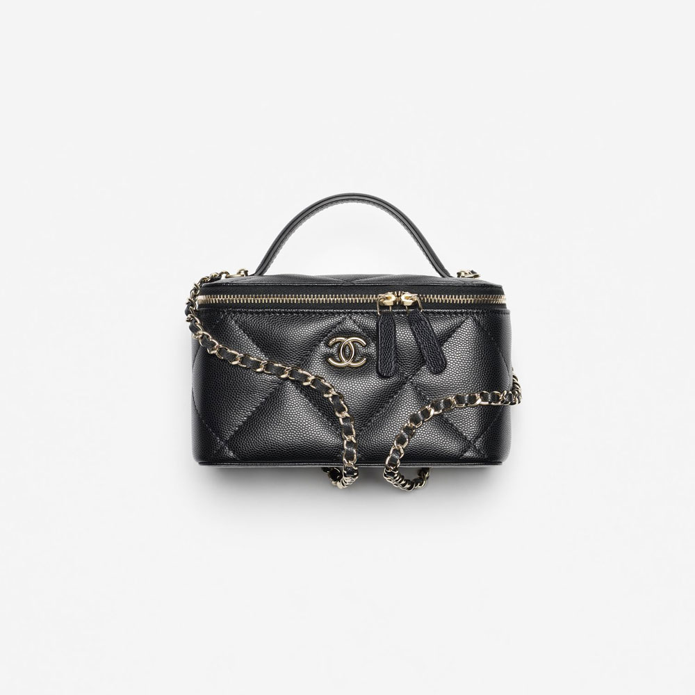 Chanel Long vanity with chain in black AP4933 B22105 94305: Image 1
