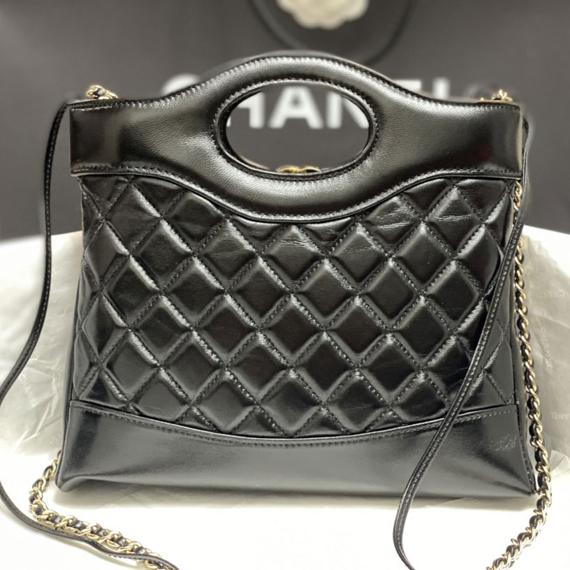Chanel 31 mini shopping bag Shiny lambskin AS4133 B17598 94305: Image 2