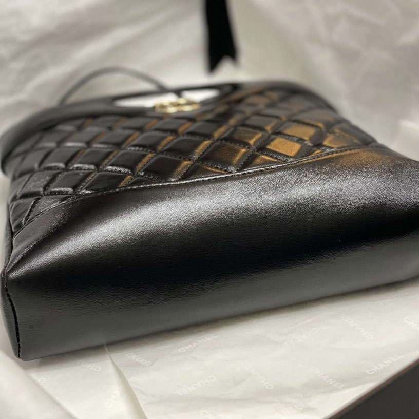 Chanel 31 mini shopping bag Shiny lambskin AS4133 B17598 94305: Image 3