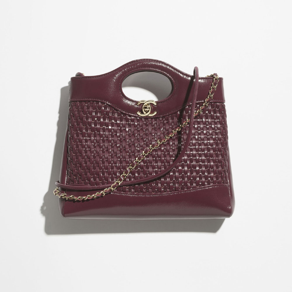 Chanel 31 mini shopping bag gold-tone metal AS4133 B23214 U6550: Image 1