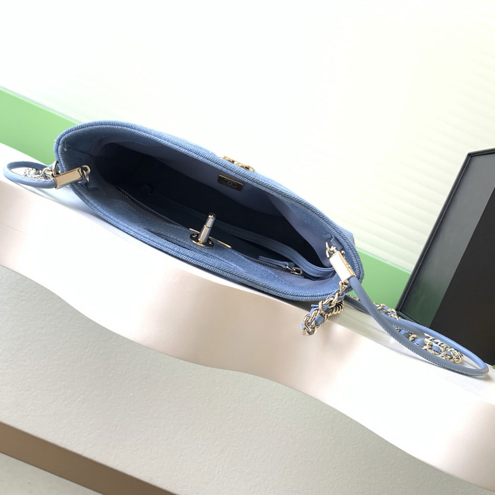 Chanel 31 mini shopping bag Washed denim AS4133 B23555 U7721: Image 4