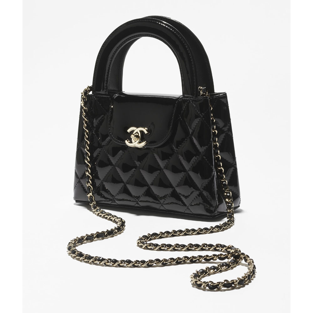 Chanel Mini shopping bag in black AS4416 B22572 94305: Image 2