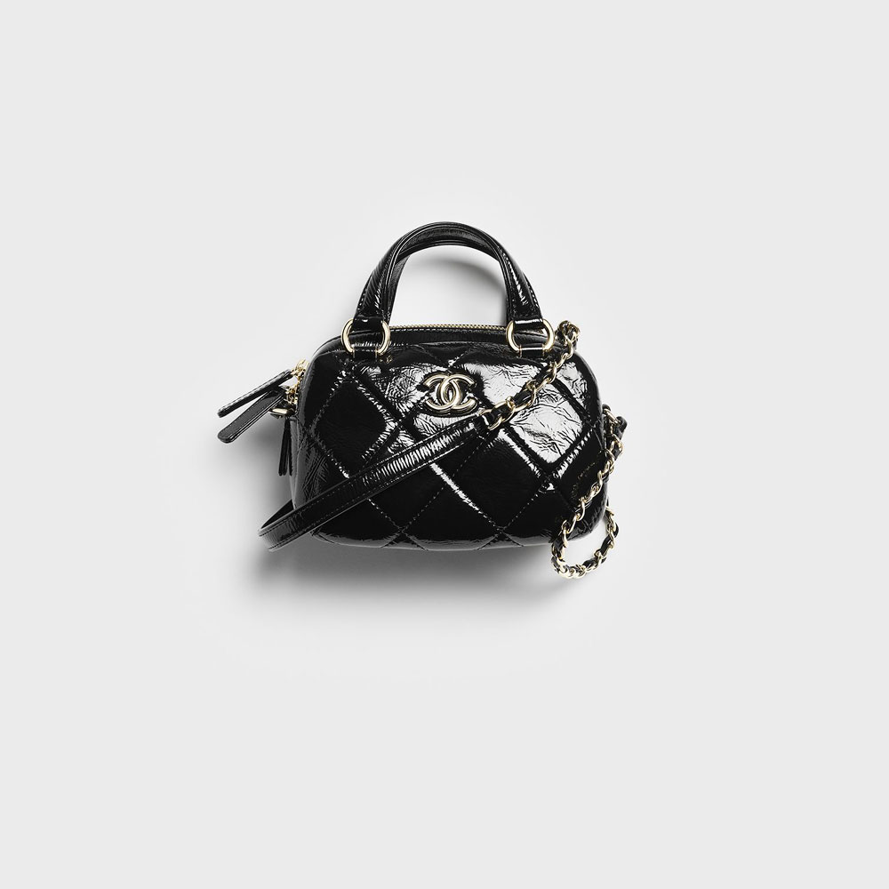 Chanel Mini bowling bag in black AS5536 B21393 94305: Image 1