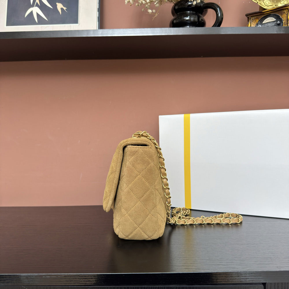 Chanel Flap bag Suede calfskin lambskin gold-tone metal AS5987 B22723 U5319: Image 2