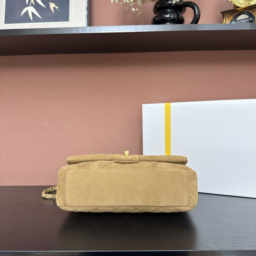 Chanel Flap bag Suede calfskin lambskin gold-tone metal AS5987 B22723 U5319: Image 4