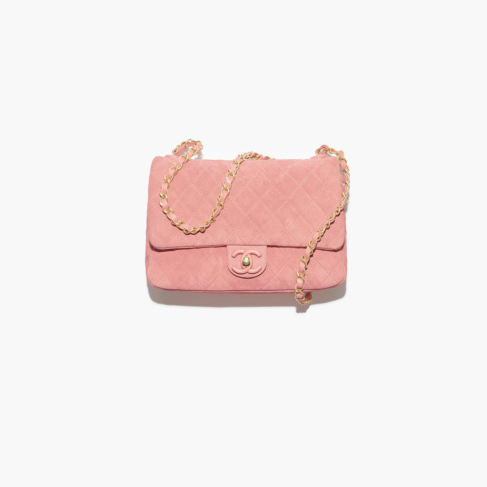 Chanel Flap bag Suede calfskin in pink AS5991 B22723 U5336: Image 1