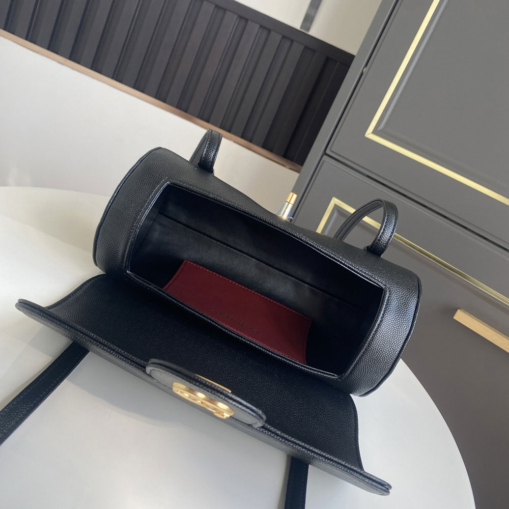 Chanel Small bowling bag Grained shiny calfskin gold metal AS6143 B23483 94035: Image 4