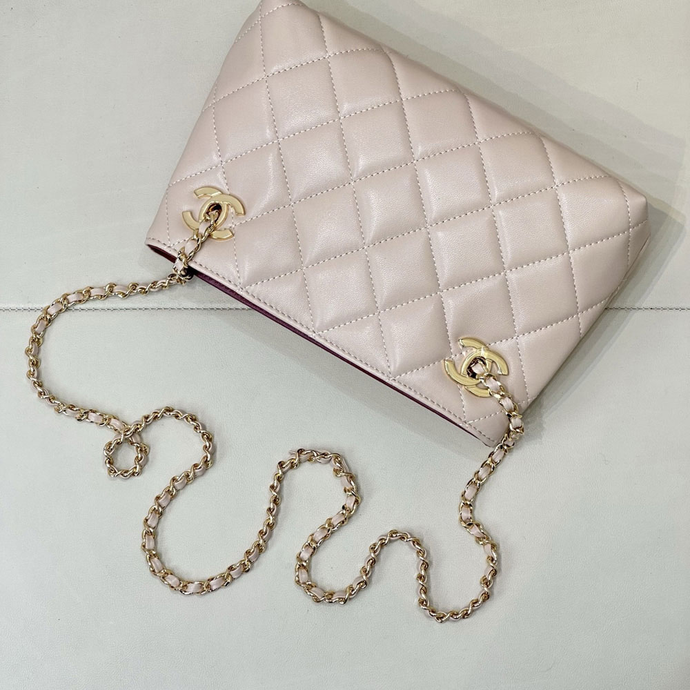 Chanel Small shopping bag Lambskin gold-tone AS6248 B24030 U4531: Image 2