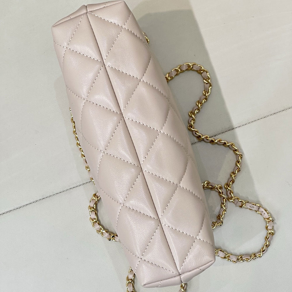 Chanel Small shopping bag Lambskin gold-tone AS6248 B24030 U4531: Image 3