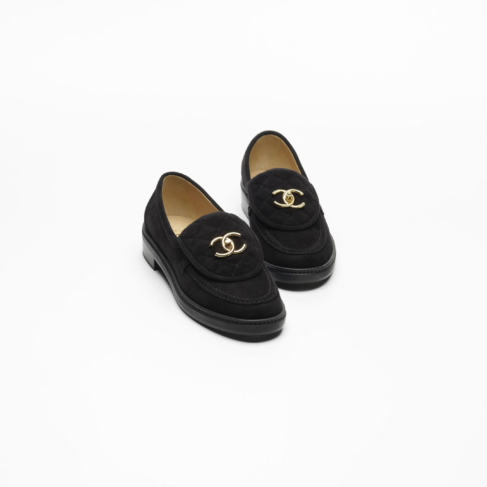 Chanel Moccasins Suede kidskin G45474 B24126 94305: Image 2