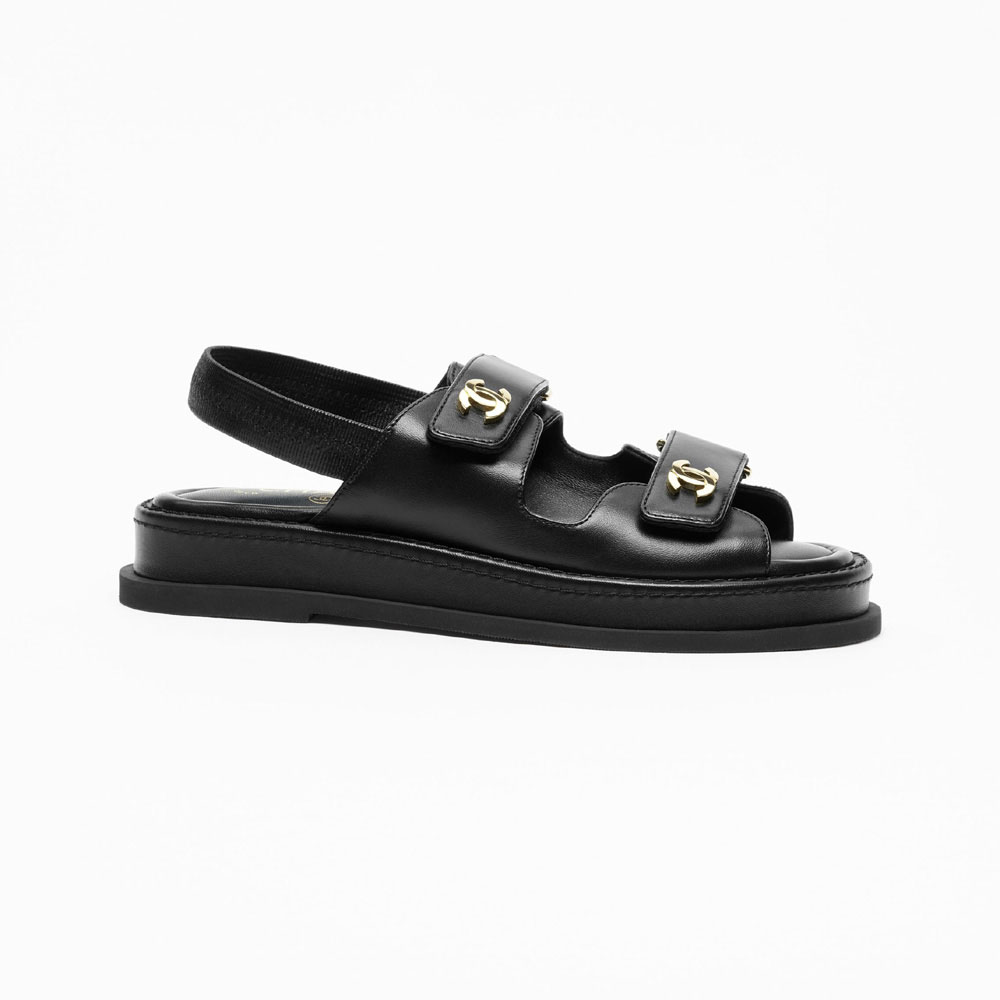 Chanel Sandals Lambskin G46339 X01000 94305: Image 1