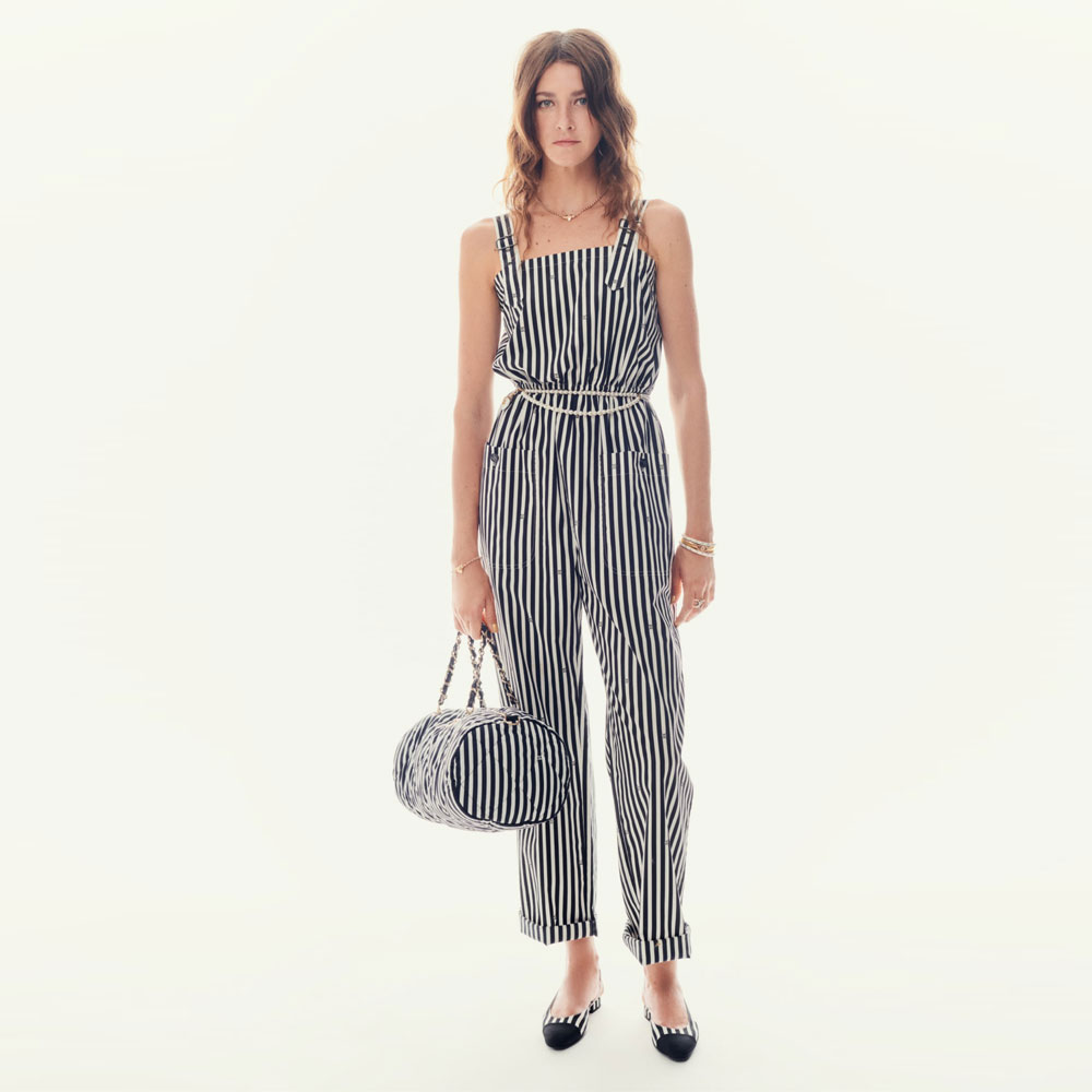 Chanel Jumpsuit Printed cotton poplin P76211 V68305 MB103: Image 1