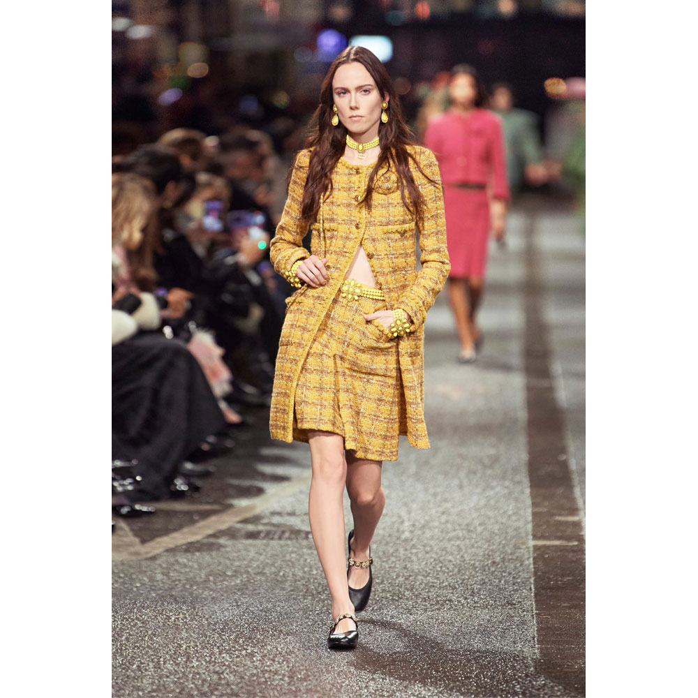 Chanel Coat Wool cotton tweed P77685 V69390 NY749: Image 1