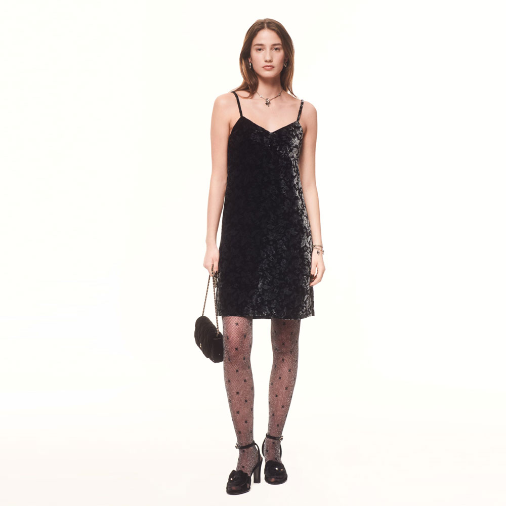 Chanel Dress Mixed fibers velvet silk P78003 V69975 94305: Image 1