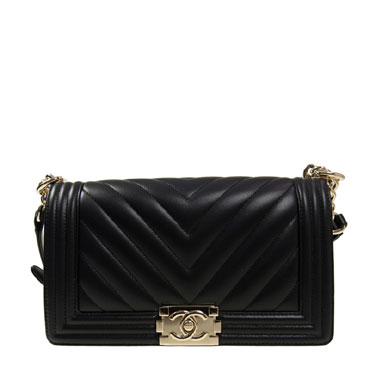 BOY Chanel V bag Black A67086 Y25539 94305