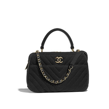 Chanel bowling bag jersey gold tone metal A92238 Y84179 94305