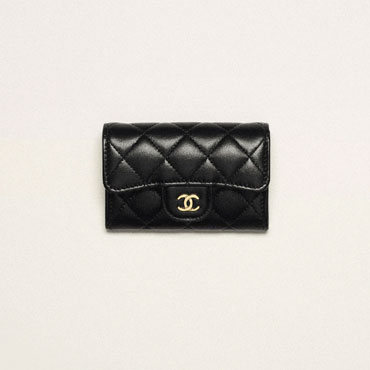Chanel Classic card holder in black AP0214 Y01295 C3906
