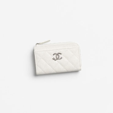 Chanel Card holder in white AP3732 B21489 10601