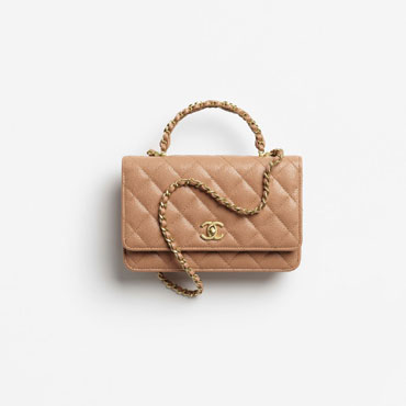 Chanel Wallet on chain in camel AP4785 B21415 NB356