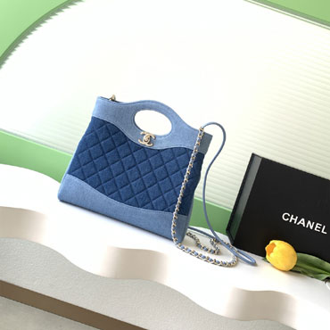 Chanel 31 mini shopping bag Washed denim AS4133 B23555 U7721