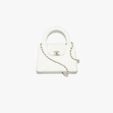Chanel Mini shopping bag in white AS4416 B22757 10601