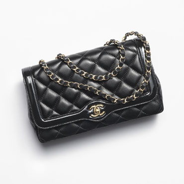 Chanel Flap Bag Lambskin Patent Calfskin Gold AS5049 B17667 94305