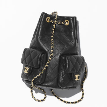 Chanel Backpack Shiny Lambskin Gold AS5310 B18791 94305